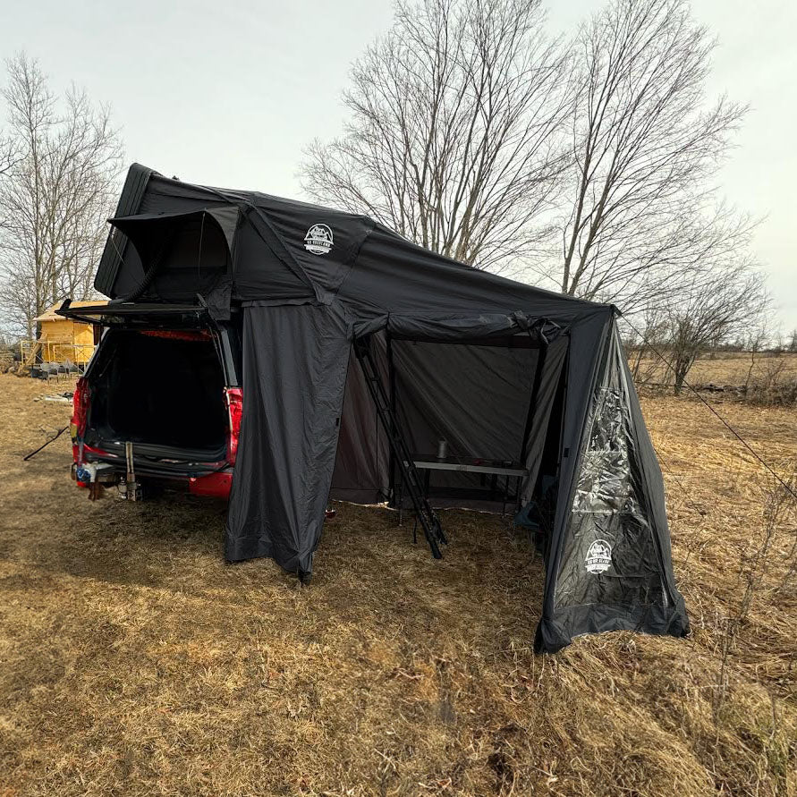 zelten kanada Anbauzelt Go Overland Voyage L | Fläche 13 m² Tent:BAY6 Handyrecycling im Weltladen Filderstadt SAPG::bob-revolution-flex-3-duallie ~ Options::Graphite Black
