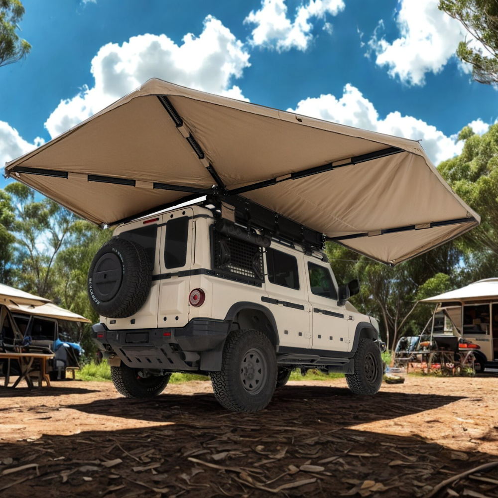 Auvent 270° Batwing Autoportant Latéral | Droite
