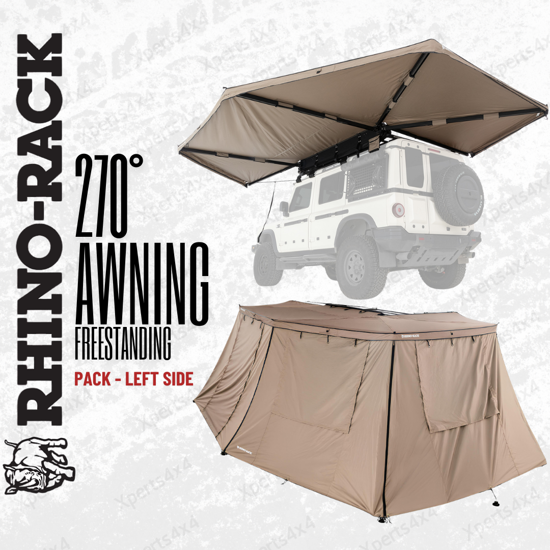 rhino rack batwing 270 markise Pack Auvent 270° Auto-portant + Parois | Batwing Côté Gauche