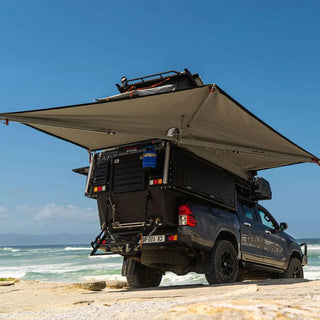 Auvent 270° Alu-Cab - 2,6m Autoportant & Résistant sur Xperts4x4 Accessoires 4x4 Off-Road