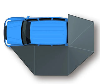 Auvent 270° XL Autoportant Overland BULLFACE 470 Gauche sur Xperts4x4 Accessoires 4x4 Off-Road