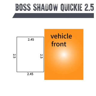 Auvent Lateral 2.5m Campboss Easy BOSS Quickie - Auto-Portant sur Xperts4x4 Accessoires 4x4 Off-Road