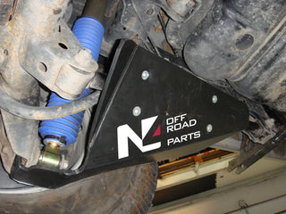 Protection Amortisseurs Arrière PEHD 8mm Toyota LC 80/100/105 sur Xperts4x4 Accessoires 4x4 Off-Road