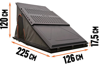 Tente de toit LT-50 Lightweight Alu-Cab Aluminium sur Xperts4x4 Accessoires 4x4 Off-Road