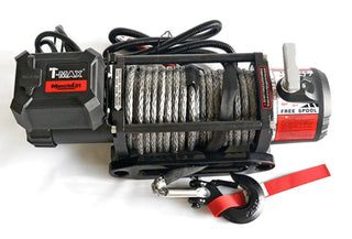 Treuil T-MAX Muscle Fit MW12500 5665 Kg 12V Cable Synthétique/Plasma sur Xperts4x4 Accessoires 4x4 Off-Road
