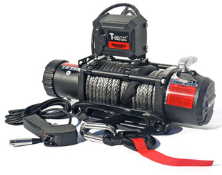 Treuil T-MAX Muscle Fit MW12500 5665 Kg 12V Cable Synthétique/Plasma sur Xperts4x4 Accessoires 4x4 Off-Road