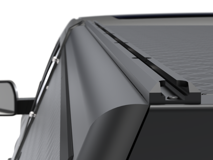 Hardtop Alu-Cab "Guard" pour Toyota Tundra 2022+, texture robuste, en aluminium, pour couverture de camion tout-terrain.
