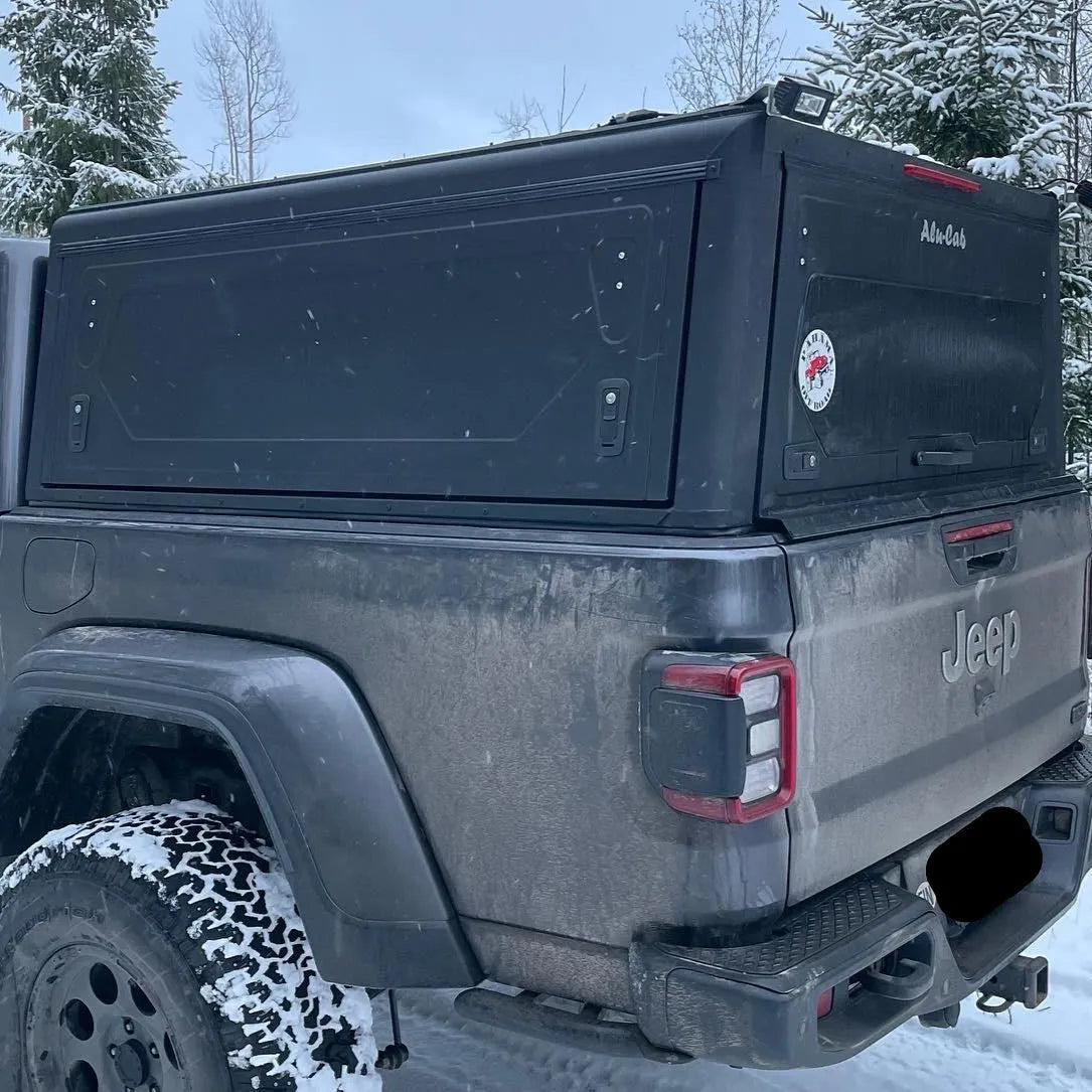 Hardtop Jeep Gladiator JT 2019+ | Alu-Cab Contour | Aluminium Noir sur Xperts4x4 Accessoires 4x4 Off-Road