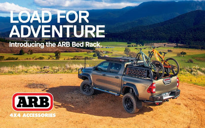 Support de benne ARB 4x4 pour Ford Raptor 2023+ Double Cab, système de fixation robuste pour chargement sécurisé.