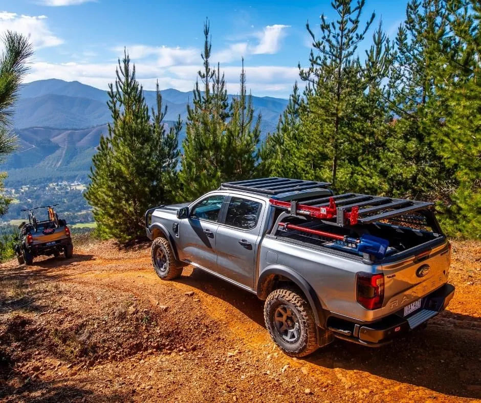 Système de rack de lit ARB et galerie de toit Baserack pour Toyota Hilux Revo 2016+ Double Cab, support de benne robuste.