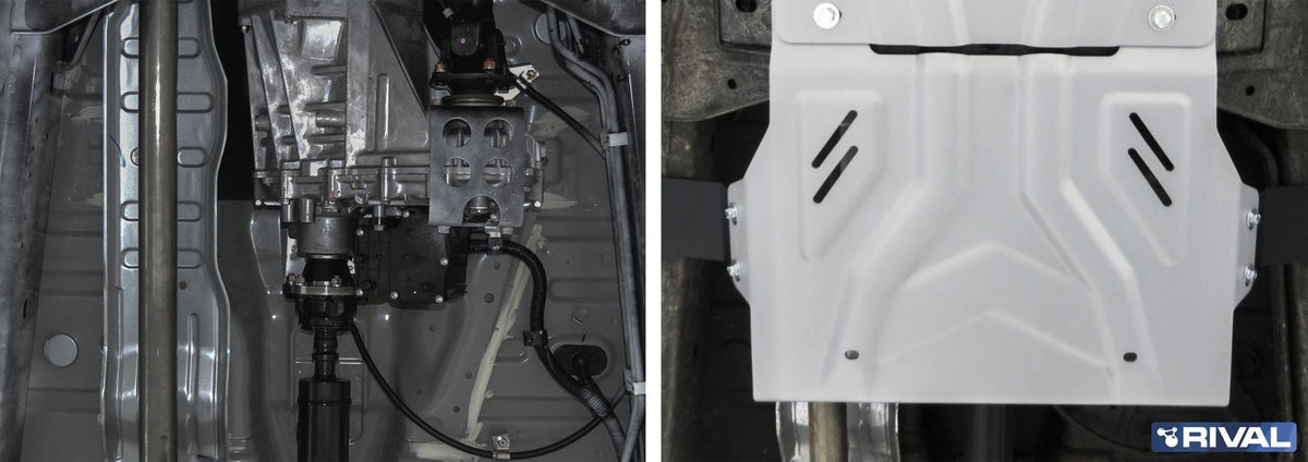 Blindage boîte de transfert Fiat Fullback 2016 en aluminium 4 mm – RIVAL 4X4 - Mitsubishi L200 2015-2019