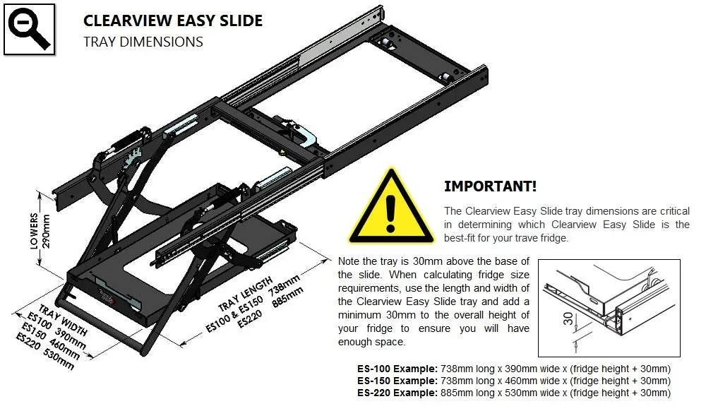 Plateau Coulissant/Basculant (Drop-slide) ClearView - Easy Slide sur Xperts4x4 Accessoires 4x4 Off-Road