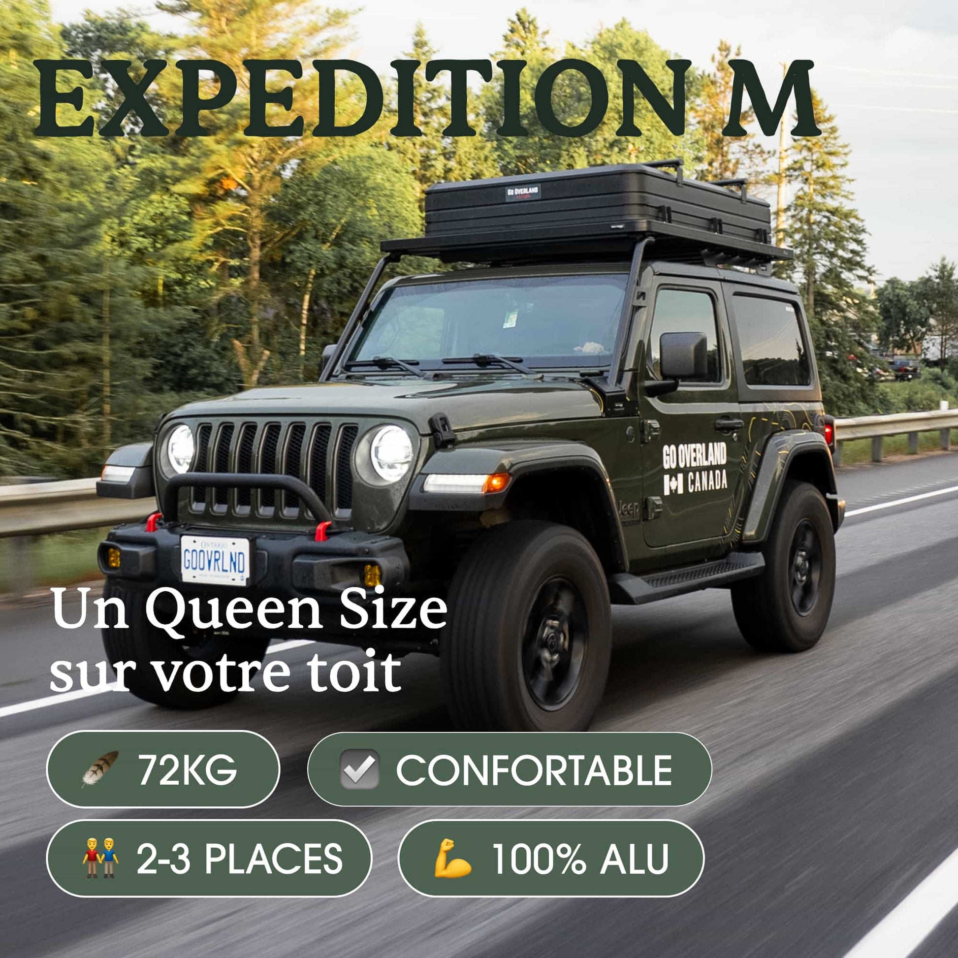 Dachzelt Expedition-M Go Overland | 4 Jahreszeiten