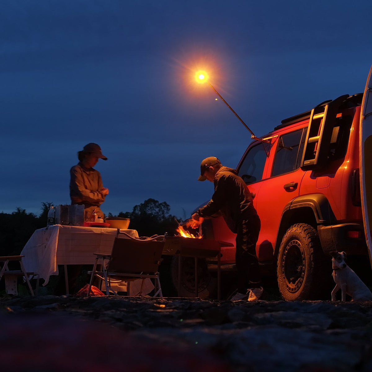 Lampe LED télescopique TD-2 1 500 lm marron | OUTASK Xperts 4x4