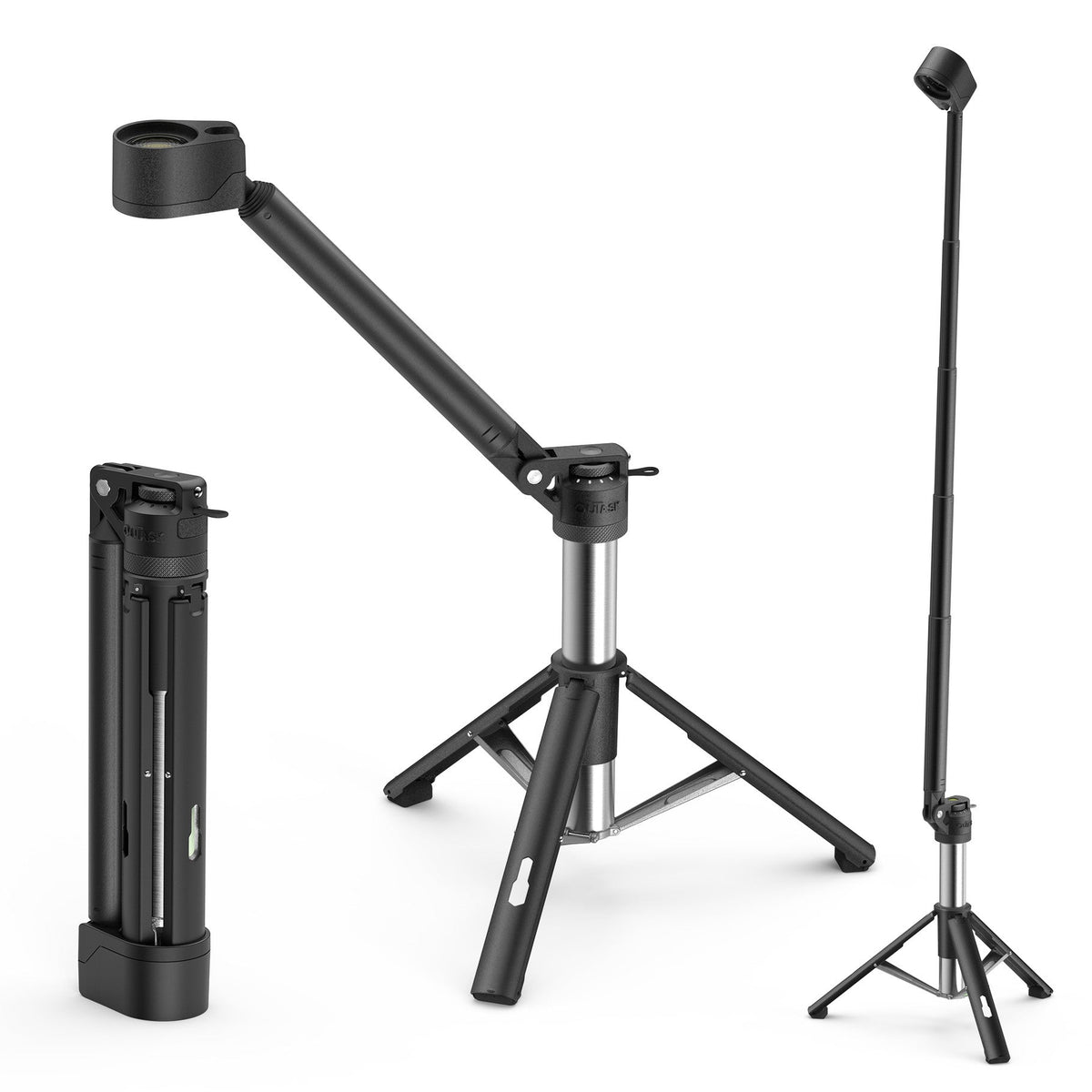 Lampe LED télescopique TD-2 1 500 lm noir | OUTASK Xperts 4x4