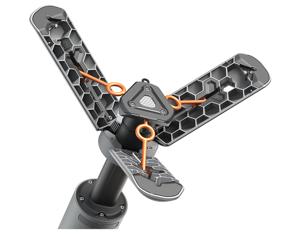 OuTask Lampe Télescopique LED Outdoor 720° - Noire sur Xperts4x4 Accessoires 4x4 Off-Road