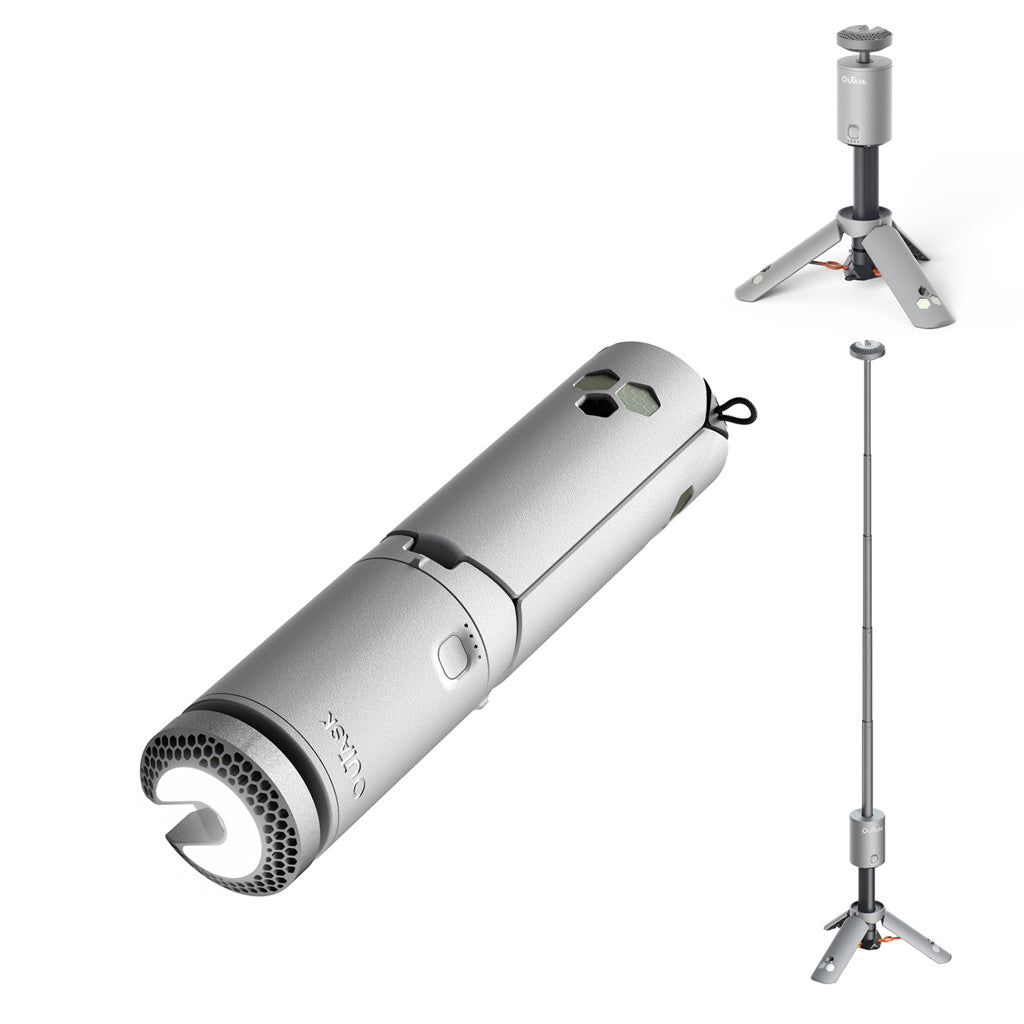 OuTask Lampe Télescopique LED Outdoor 720° - Vert Armée sur Xperts4x4 Accessoires 4x4 Off-Road