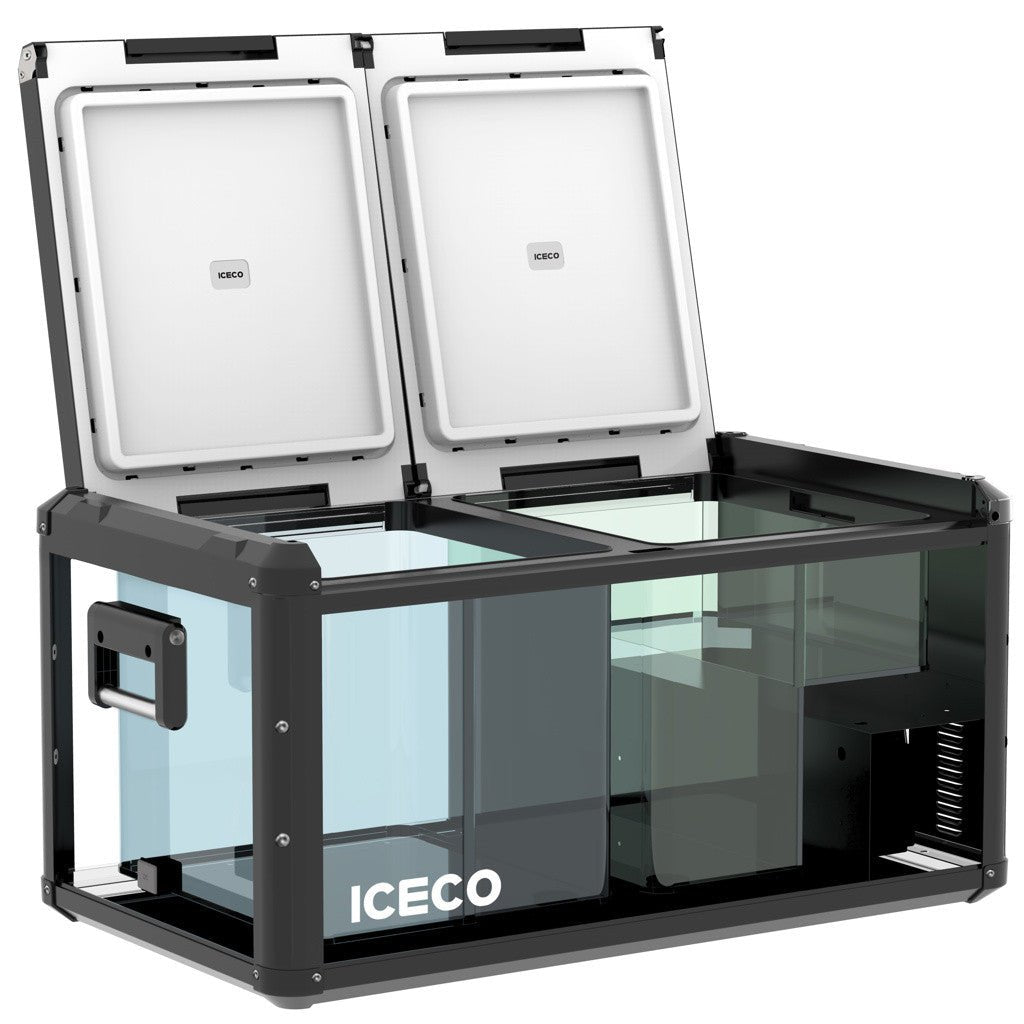 Réfrigérateur congélateur VL90PROD 90 L double zone olive | ICECO Xperts 4x4