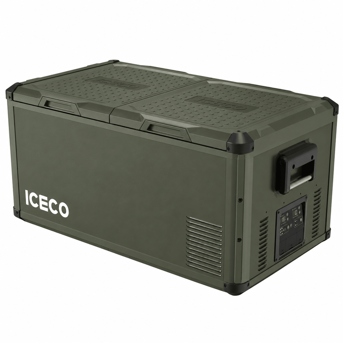 Réfrigérateur congélateur VL90PROD 90 L double zone olive | ICECO Xperts 4x4