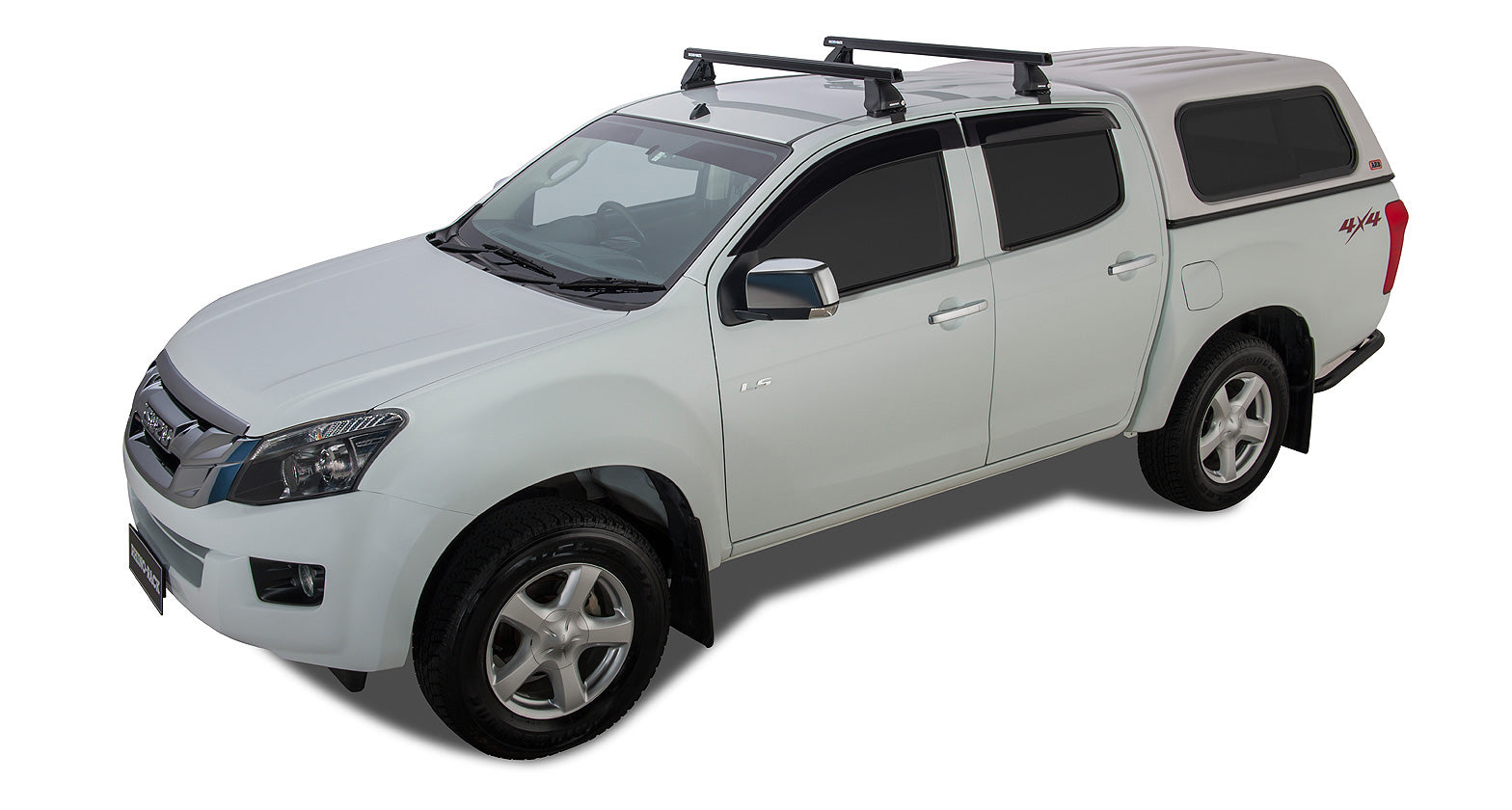 Kit 2 barres de toit Heavy Duty noire 1375mm série 2500 Isuzu D-Max Gen II TF (SX) 2016-2020 sur Xperts4x4 Accessoires 4x4 Off-Road