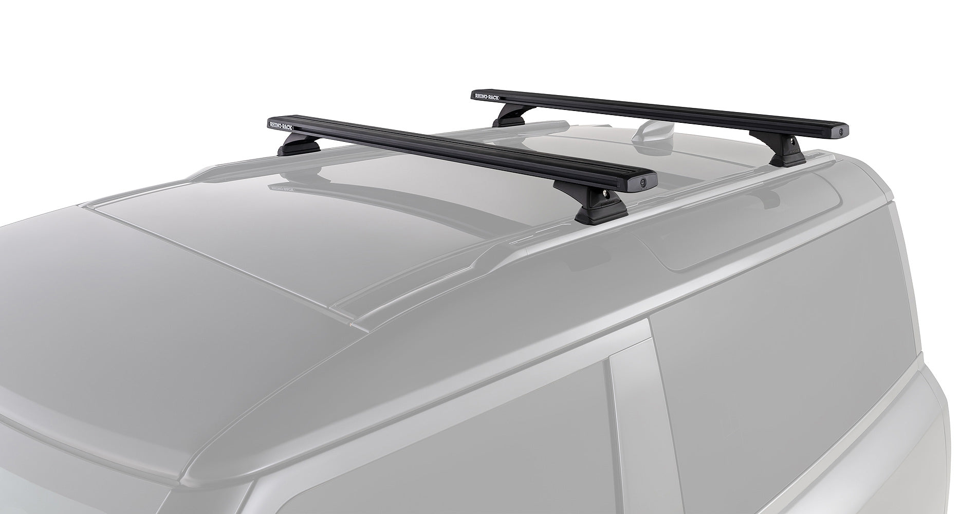 Kit 2 barres de toit noire 1260mm - Reconn-Deck Land Rover Defender II 90 L663 2021+ - RHINO-RACK sur Xperts4x4 Accessoires 4x4 Off-Road