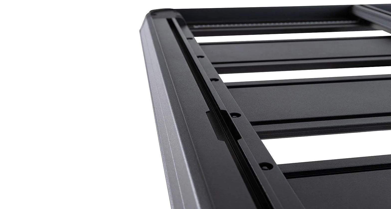 Kit galerie de toit Rhino-Rack Backbone pour Toyota Hilux Revo 2016+ avec barres de toit, installation solide et robuste.