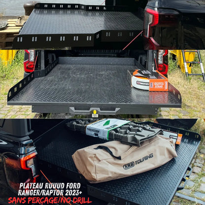 Plateau Coulissant RUUUD Ford Ranger/Raptor 2023+ NEXT GEN (Sans Perçage) sur Xperts4x4 Accessoires 4x4 Off-Road