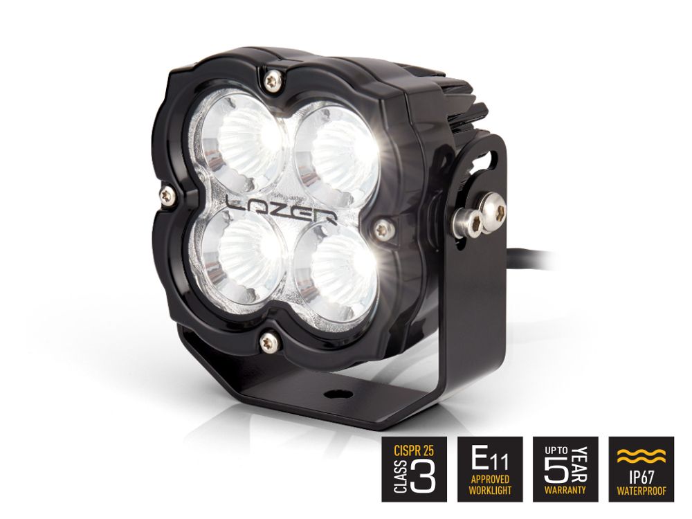 Projecteur LED LAZER LAMPS Utility 80 'Slimline' avec montage inclinable et affichage d'icônes, éclairage de travail puissant.