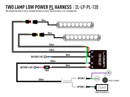 Deux projecteurs Faisceau (Low Power avec feux de position) LAZER LAMPS sur Xperts4x4 Accessoires 4x4 Off-Road