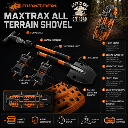 Pelle Maxtrax Recovey showel All-Terrain sur Xperts4x4 Accessoires 4x4 Off-Road