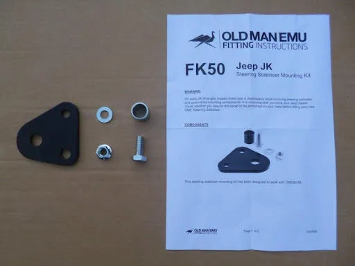 Kit de Montage OME pour Amortisseur de Direction Jeep Wrangler JK (2007-2018) sur Xperts4x4 Accessoires 4x4 Off-Road