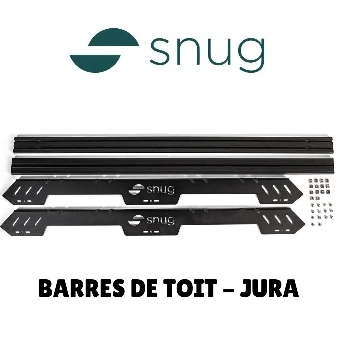 Kit Barres de Portage Tente de Toit SNUG JURA sur Xperts4x4 Accessoires 4x4 Off-Road