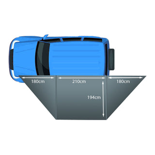 Auvent 180° Autoportant Overland  BULLFACE sur Xperts4x4 Accessoires 4x4 Off-Road