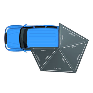 Auvent 270° Autoportant Overland  BULLFACE sur Xperts4x4 Accessoires 4x4 Off-Road