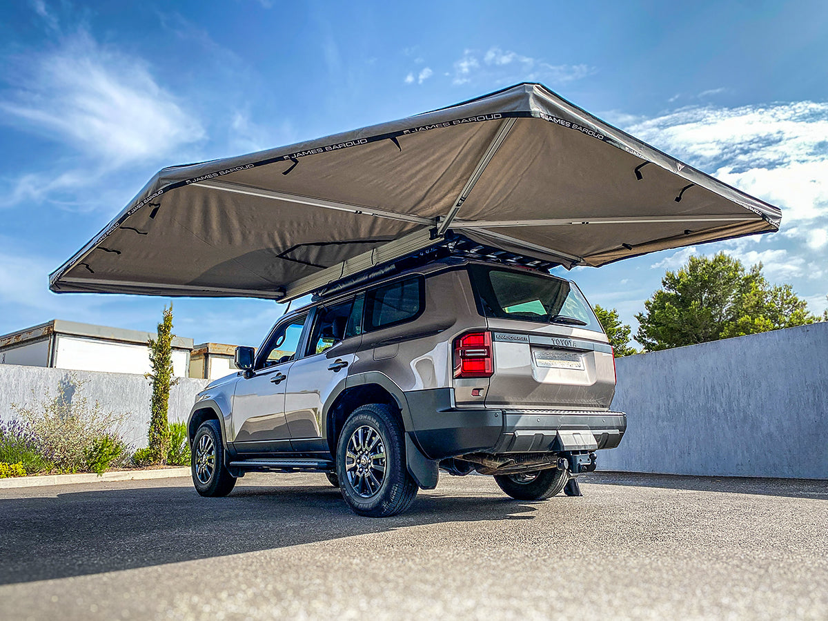 Auvent 270° Falcon James Baroud - 250cm - Autoportant sur Xperts4x4 Accessoires 4x4 Off-Road