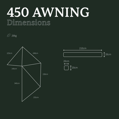 Auvent 450 Autoportant 270° XL 4x4 | Go Overland Canada sur Xperts4x4 Accessoires 4x4 Off-Road