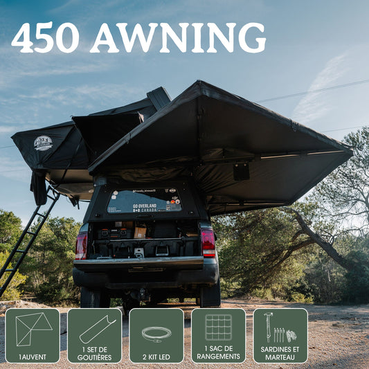 Auvent 450 Autoportant 270° XL 4x4 | Go Overland Canada sur Xperts4x4 Accessoires 4x4 Off-Road
