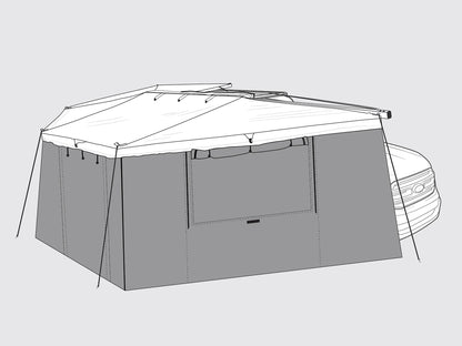 Pack Auvent 270° Auto-portant + Parois Rhino-Rack | Côté Droite sur Xperts4x4 Accessoires 4x4 Off-Road