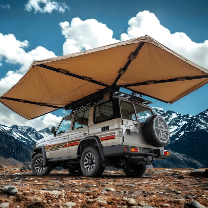 rhino rack 270 markise Pack Auvent 270° Auto-portant + Parois | Batwing Côté Gauche
