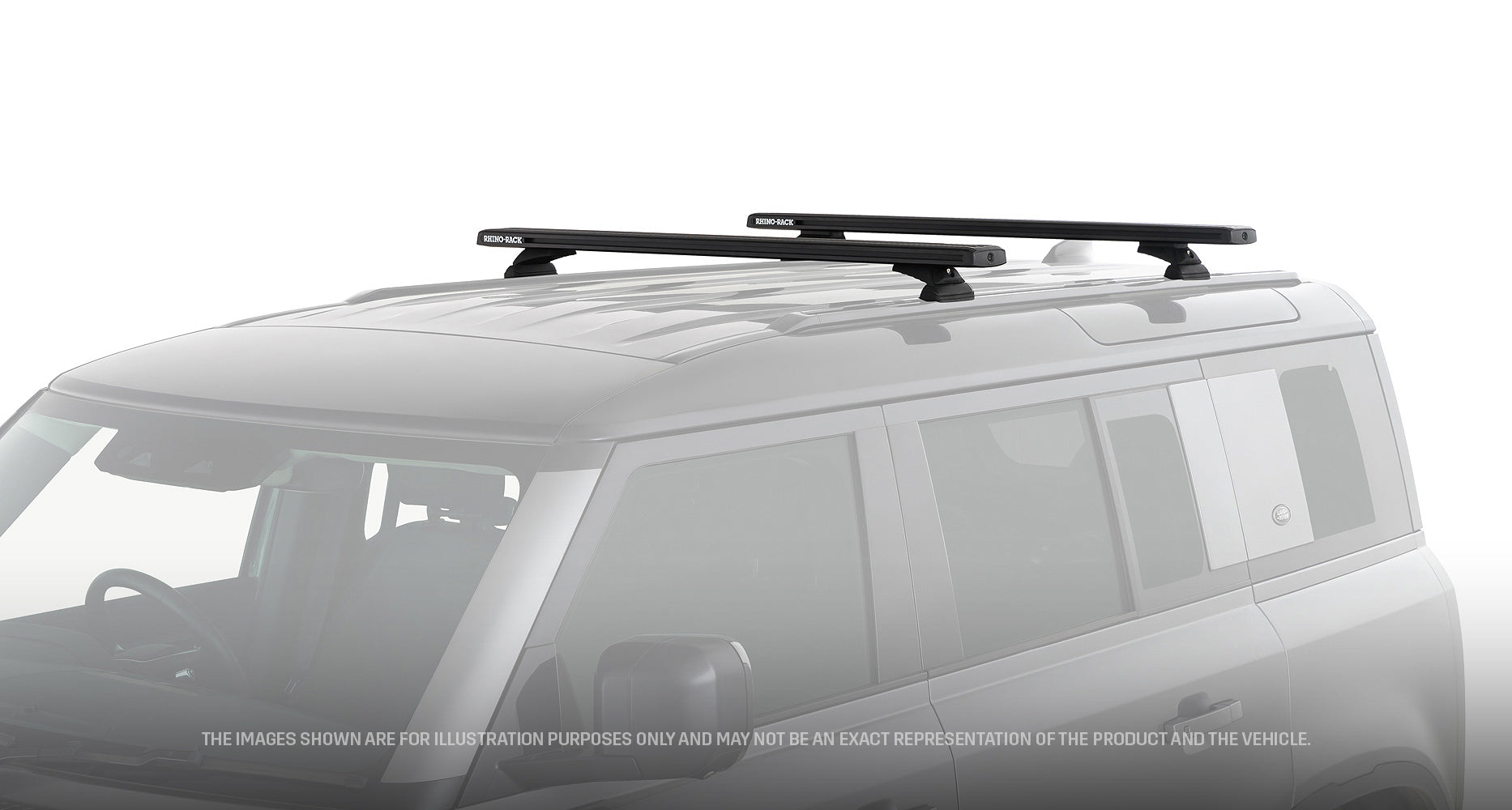 Kit de 2 barres de toit RHINO-RACK pour Land Rover Defender II 110 L663 2020+ avec système Reconn-deck, longueur 1260 mm.