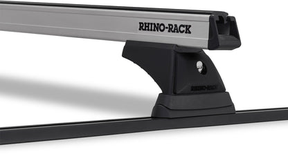 Kit de 2 barres de toit noires Rhino-Rack, 1250mm, pour Toyota Land Cruiser Série 90 1996-2003, robuste et durable.
