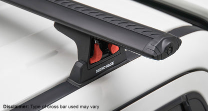 Kit 2 barres de toit noire Heavy Duty 1800mm avec pieds RLT600 Ditch Mount Iveco Daily montage sur pick-up double cabine sur Xperts4x4 Accessoires 4x4 Off-Road