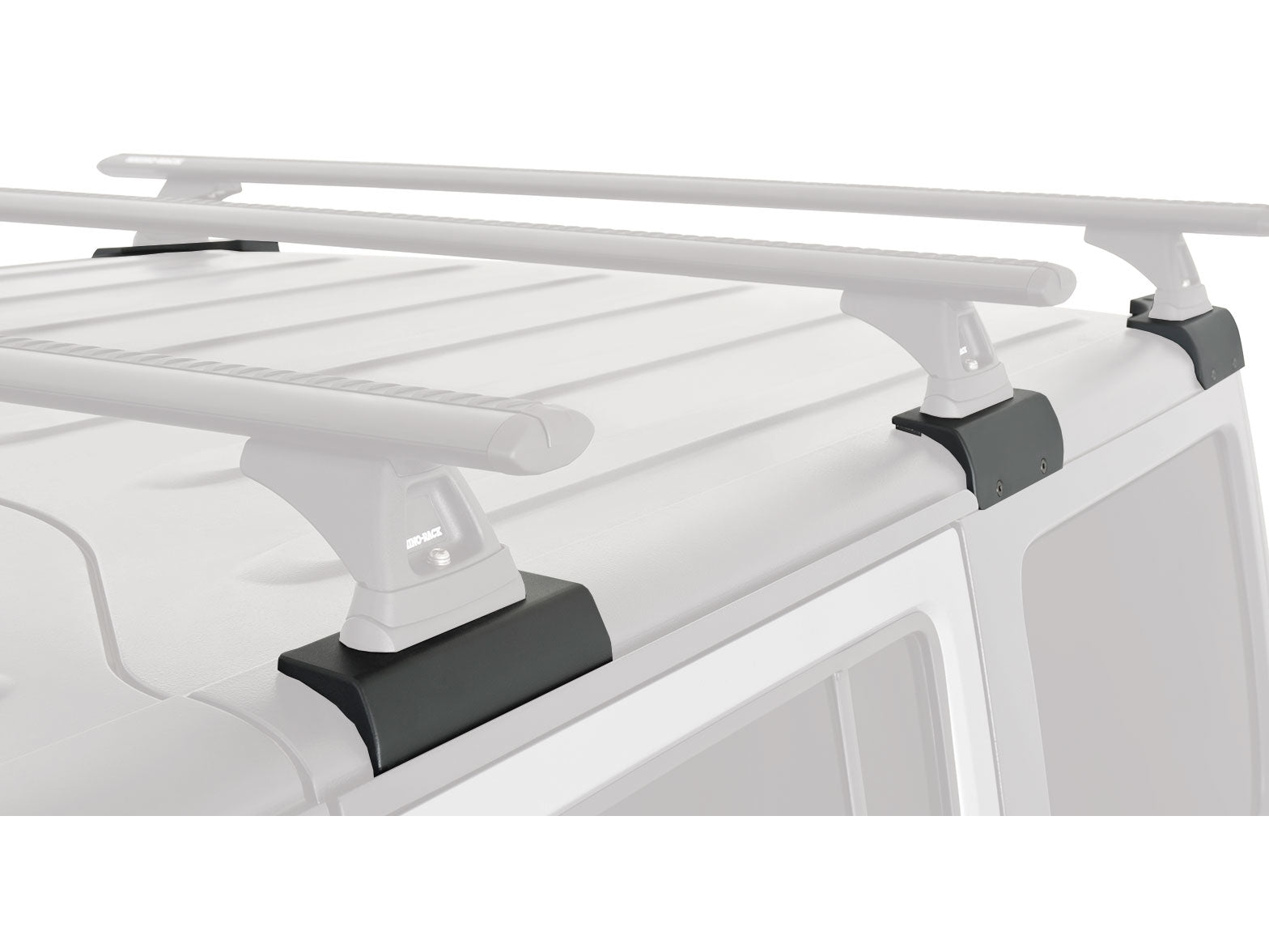 Kit de 2 barres de toit RHINO-RACK Sportz 1500mm pour Jeep Wrangler JK 2011-2019, fixation sur le toit du véhicule.