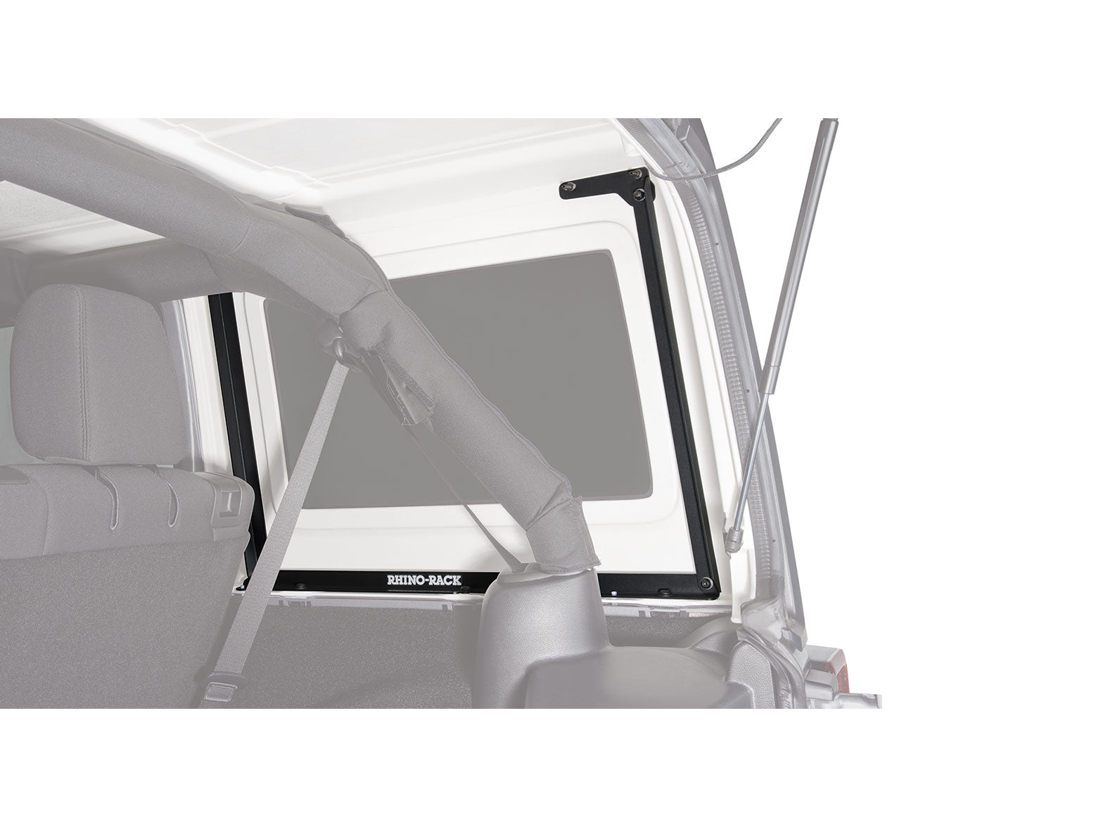 Kit 2 barres de toit Rhino-Rack Sportz 1500mm pour Jeep Wrangler JK 2011-2019, fixation robuste et durable.