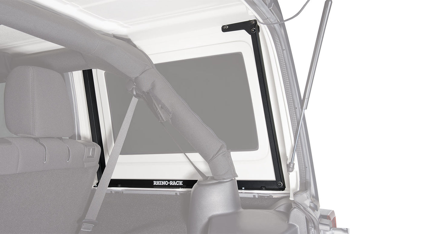 Kit de 3 barres de toit noires de 1500mm pour Jeep Wrangler JK 2011-2019, robuste et compatible avec RHINO-RACK.