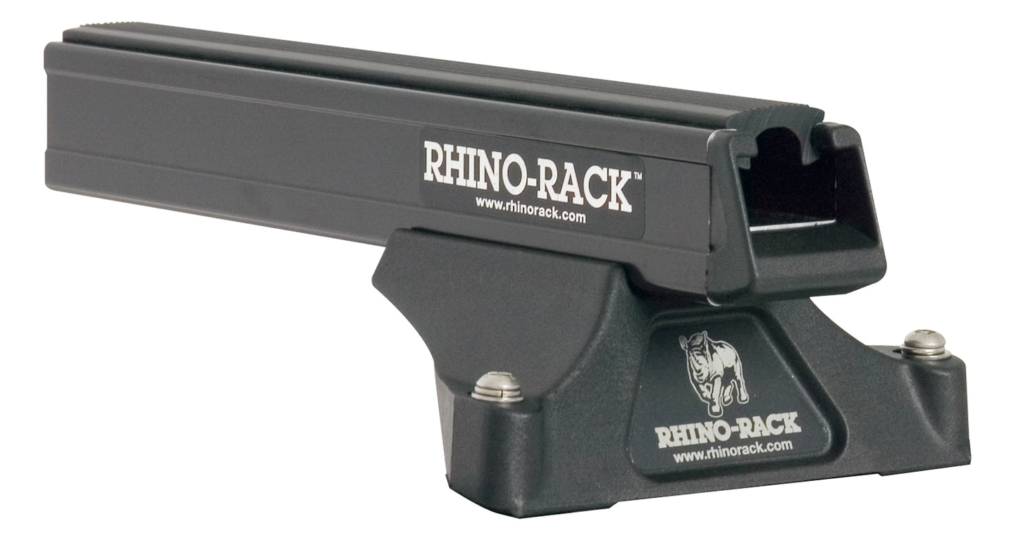 Kit de 3 barres de toit noires Heavy Duty de 1500mm avec pieds pour Renault Master X62 L2H2/L3H2, marque RHINO-RACK.