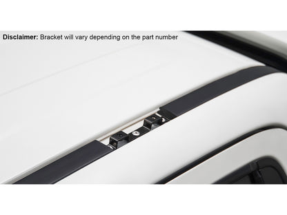 Kit de 3 barres de toit RHINO-RACK Sportz 1500mm pour Dodge RAM 1500 Gen 4 DS Double Cab 2009-2018, vue de face.
