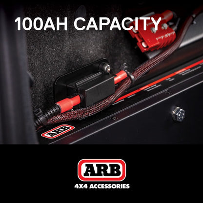 Batterie ARB Slimline 100Ah LiFePO4 avec chargeur DC-DC 40A sur Xperts4x4 Accessoires 4x4 Off-Road