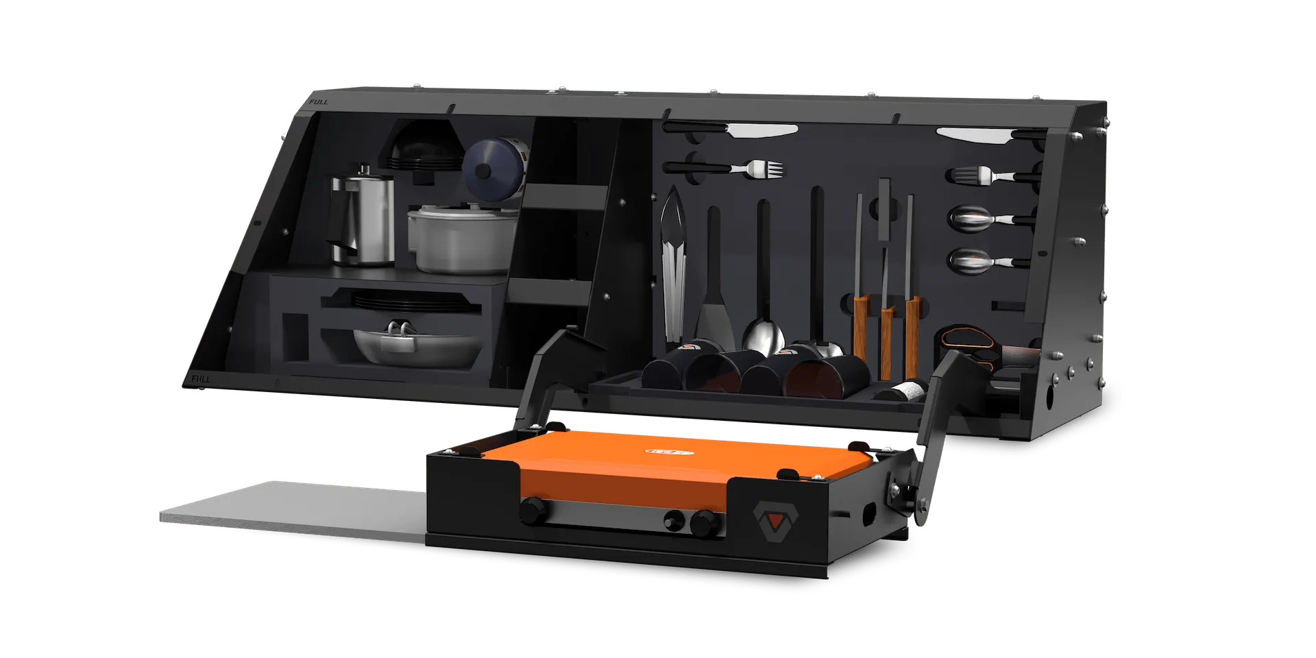 RSI SMART KITCHEN - Toyota & Ford - Double Cab - Côté Gauche (sans Cuisinière à Gaz) sur Xperts4x4 Accessoires 4x4 Off-Road