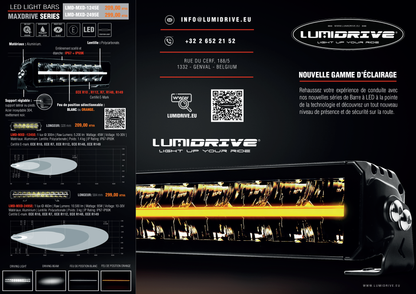 Barre LED Lumidrive MAXDRIVE 1245 - Feux de Position Sélectionnables sur Xperts4x4 Accessoires 4x4 Off-Road